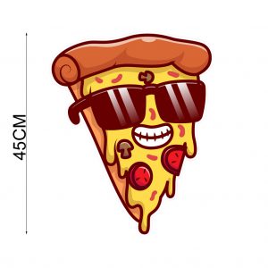 Naklejka uśmiechnięta pizza