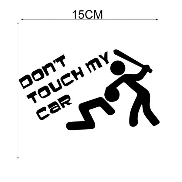 DON'T TOUCH MY CAR - naklejka