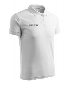 Ubrania z logo koszulka polo męska biała