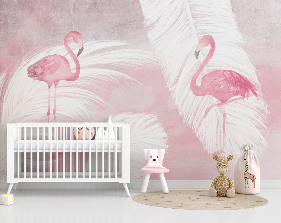 Fototapeta z flamingami do pokoju dziecka