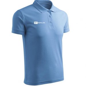 Koszulki polo z logo firmy - jasnoniebieskie