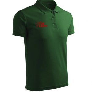 Koszulka polo z logo firmy - zieleń butelkowa