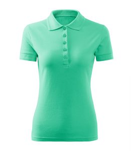 Zielona koszulka damska polo