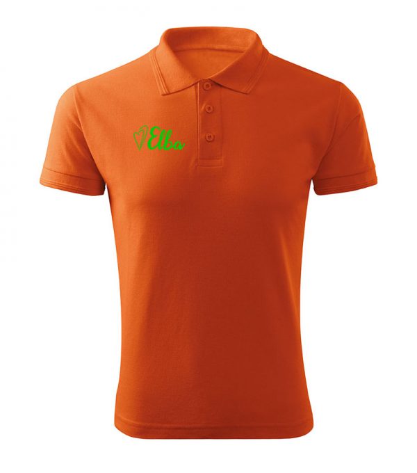 Odziez reklamowa - koszulka polo z logo pomarańczowa