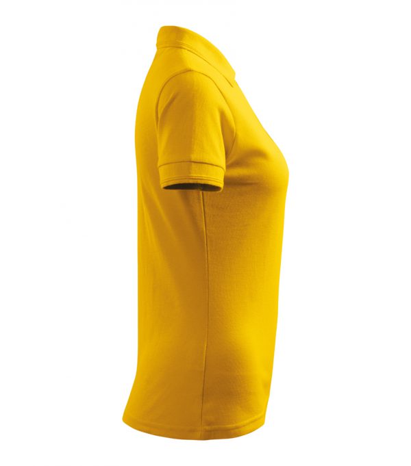 Koszulka damska polo żółta