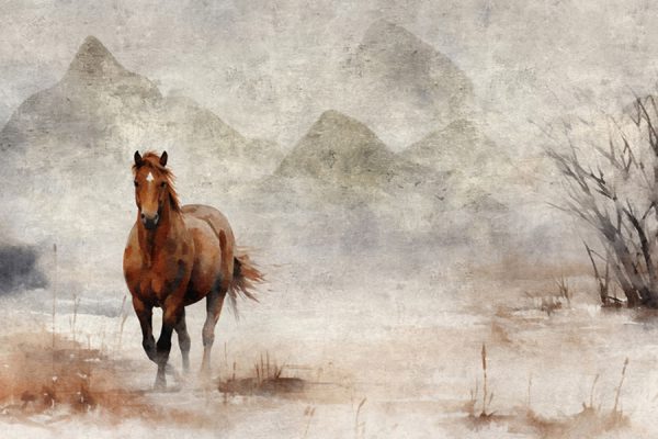 Fototapeta z koniem