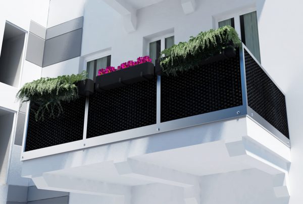 nowoczesna oslona na balkon