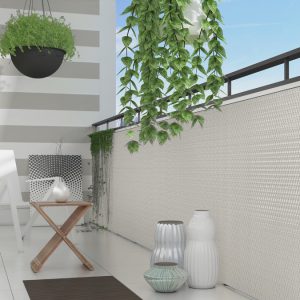 Oslona balkonowa - biała