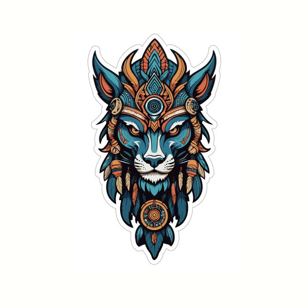 naklejki lew tribal sticker